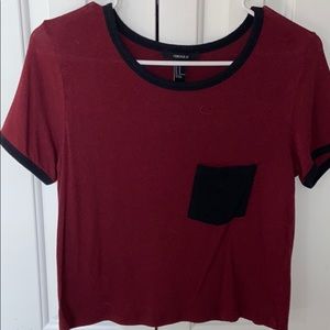 maroon t shirt